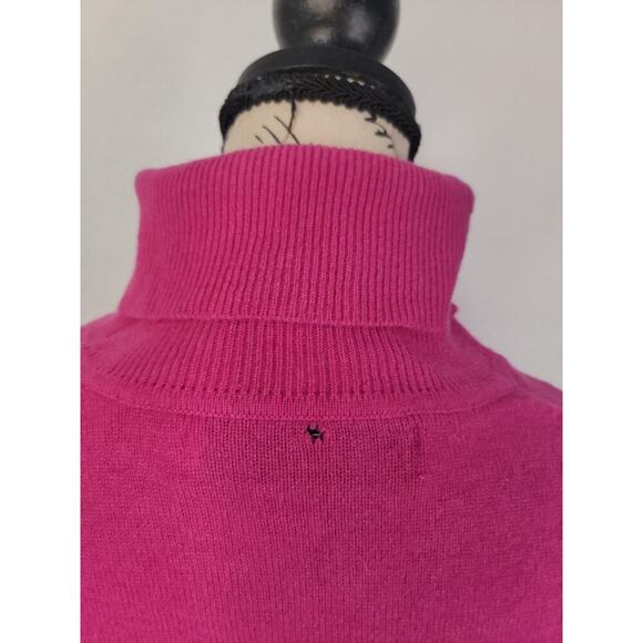 Valerie Stevens Sweater SZ S 100% Two Ply Cashmere Turtleneck Pink Magenta Vtg - Picture 7 of 11